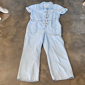 Gianni Bini Light Blue Denim Jumpsuit